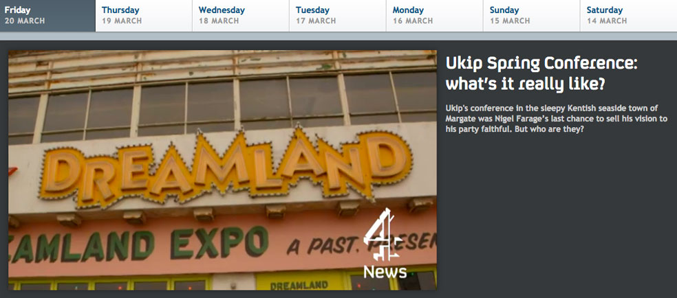 Zed Nelson – UKIP for C4 News